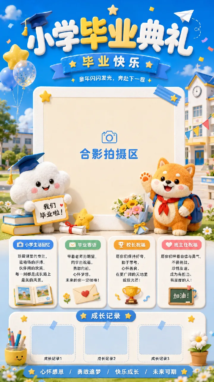 小学毕业典礼模板